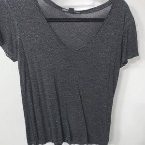 ALLSAINTS Small T Shirt- Charcoal with silver flecks